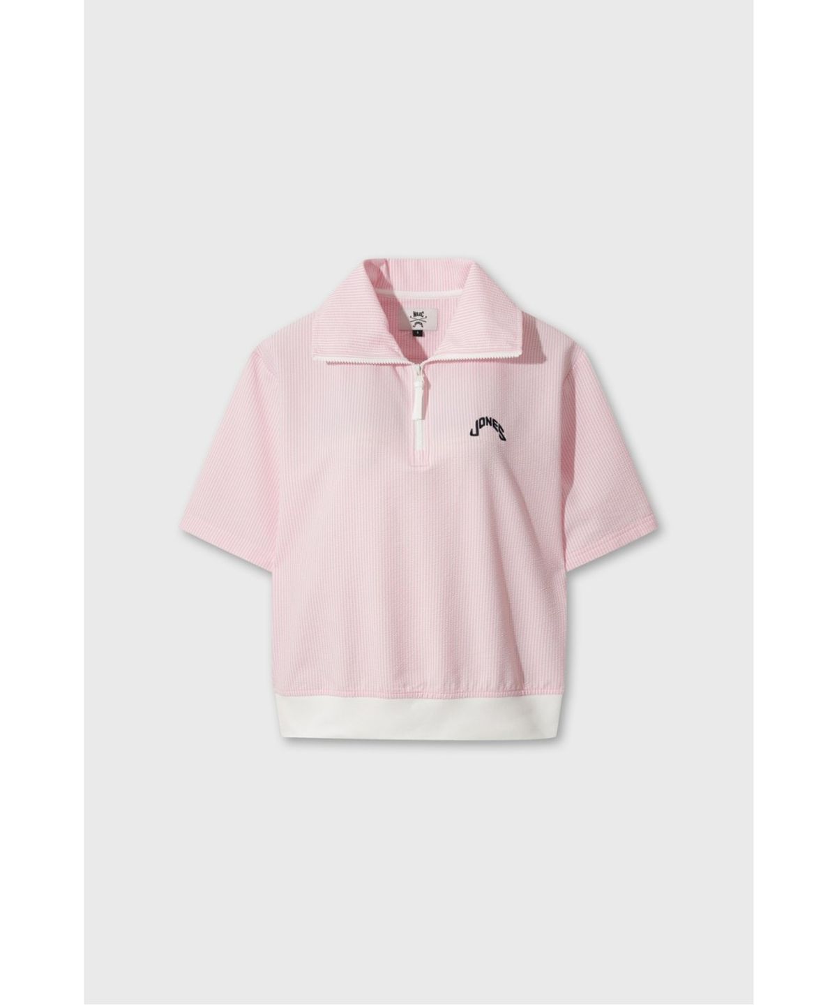 왁(WAAC) [WAAC X JONES] Women’s Seersucker Half-zip Polo WWTCM26471PIL