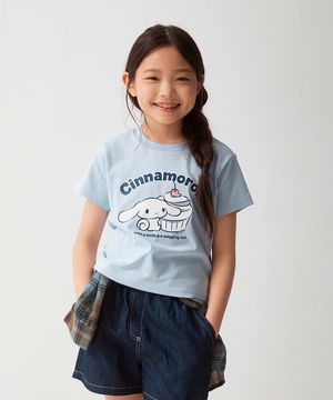 [키즈] (산리오캐릭터즈) 반팔 데님 상하세트(LIGHT BLUE)_SPSMG25KU3