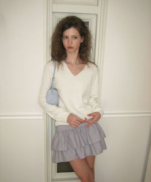 Nov wool v knit - Ivory