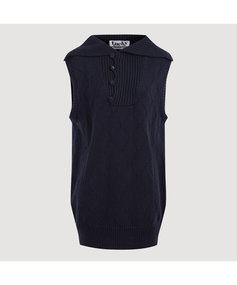 Vest Knit Dress (dark navy) LFDCW25200NYD