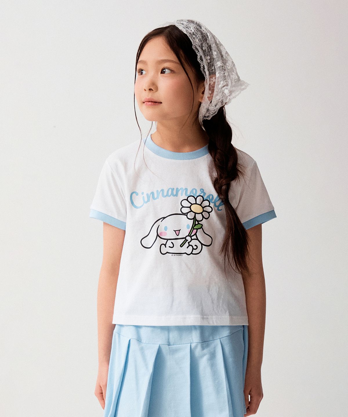 스파오 키즈(SPAO KIDS) [키즈] (산리오캐릭터즈) 스커트 상하세트(LIGHT BLUE)_SPSMG25KG1