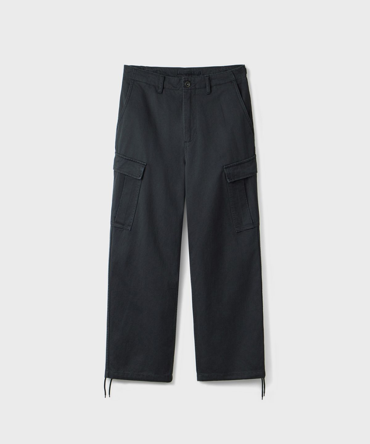 유니온블루(UNION BLUE) [V2] M65 WIDE CARGO PANTS [WASHED BLACK]