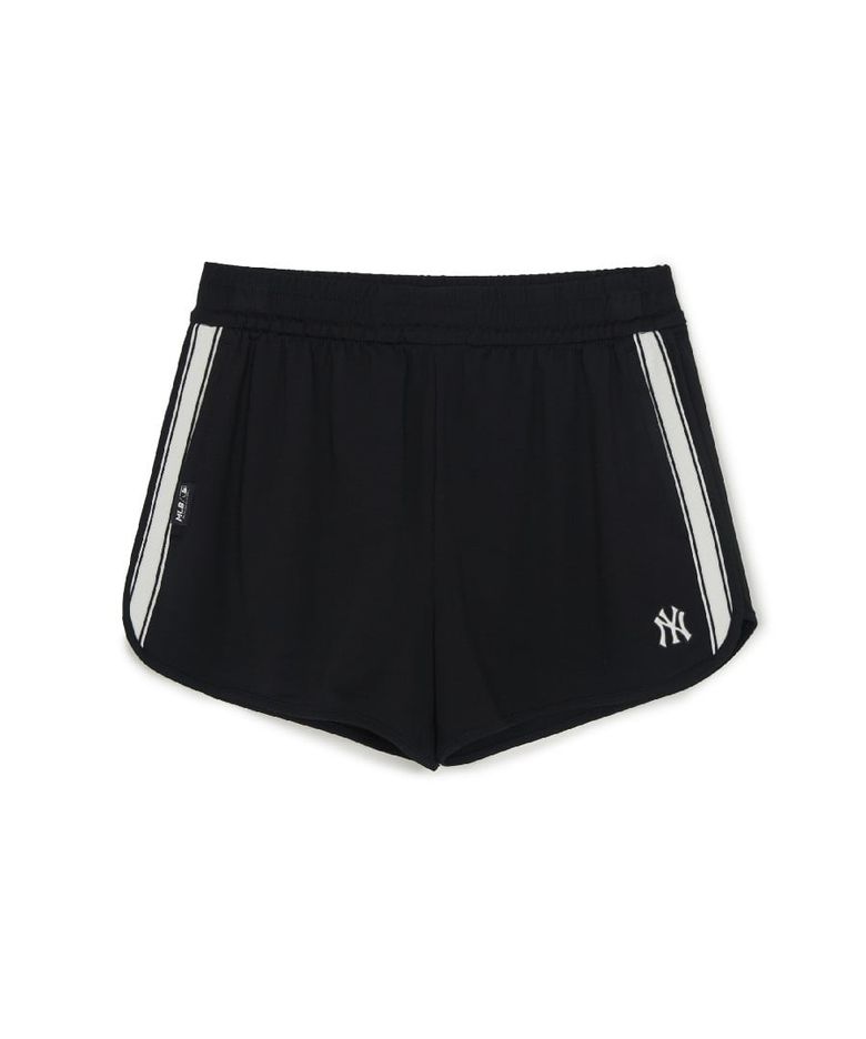 여성 베이직 스몰로고 트랙 돌핀 팬츠 NY (Black)