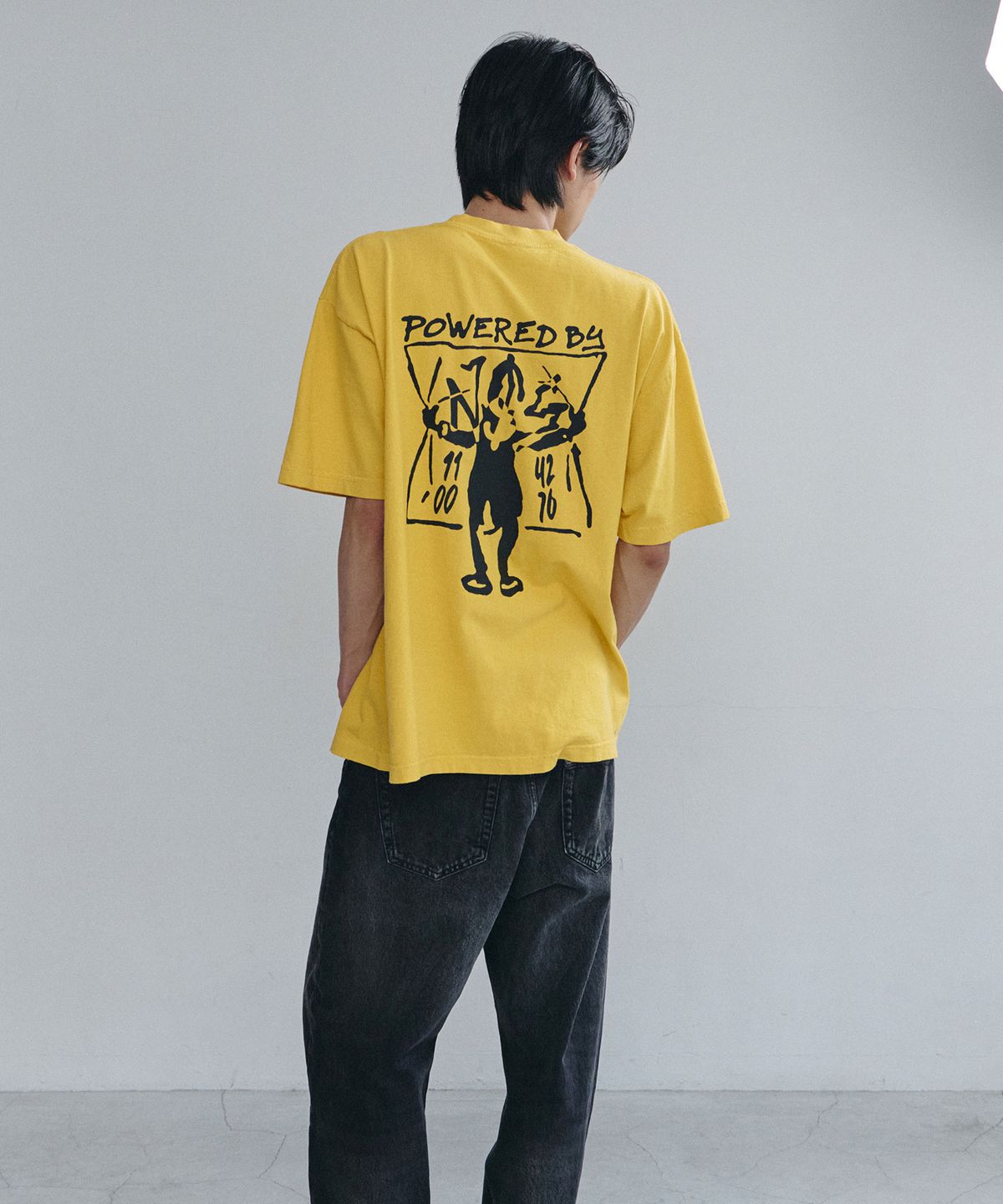 디미토(DIMITO) POWERED BY NSS SSV GD 6.5OZ TEE SPECTRA YELLOW