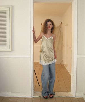 Aloha lace satin mini dress - Mint