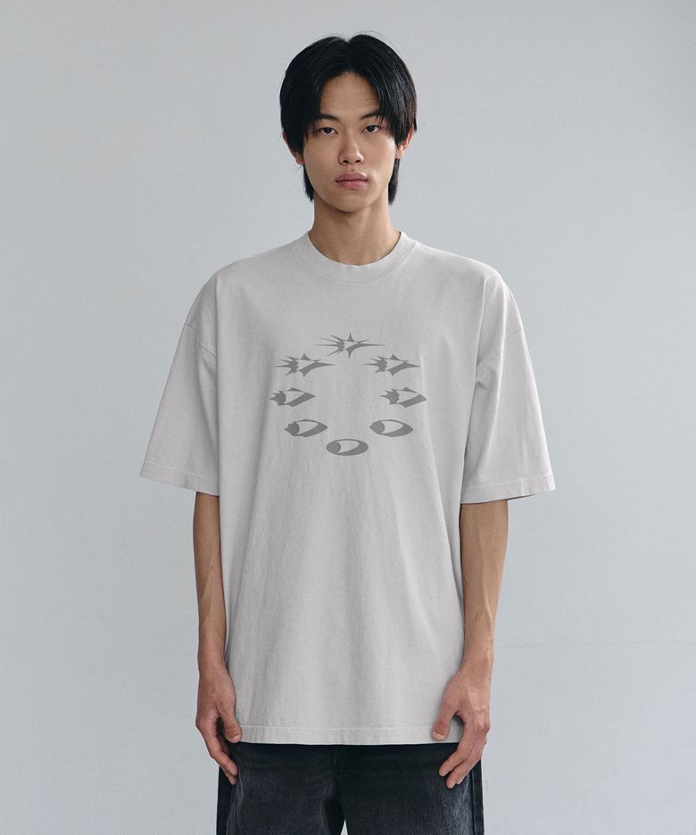 D-AXIS CYCLE SSV GD 6.5OZ TEE LIGHT GREY
