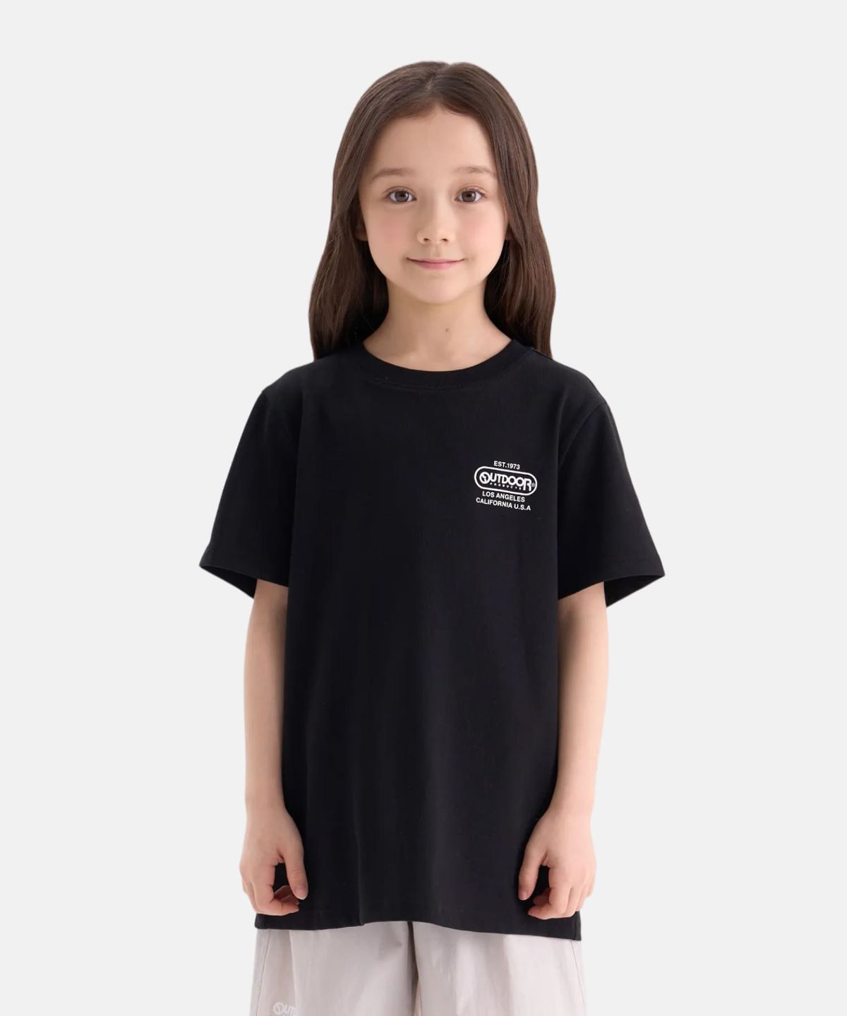 아웃도어 프로덕츠 키즈(OUTDOOR PRODUCTS KIDS) 에센셜 아웃도어 반팔티셔츠 (블랙) OD262ISS03_BLK
