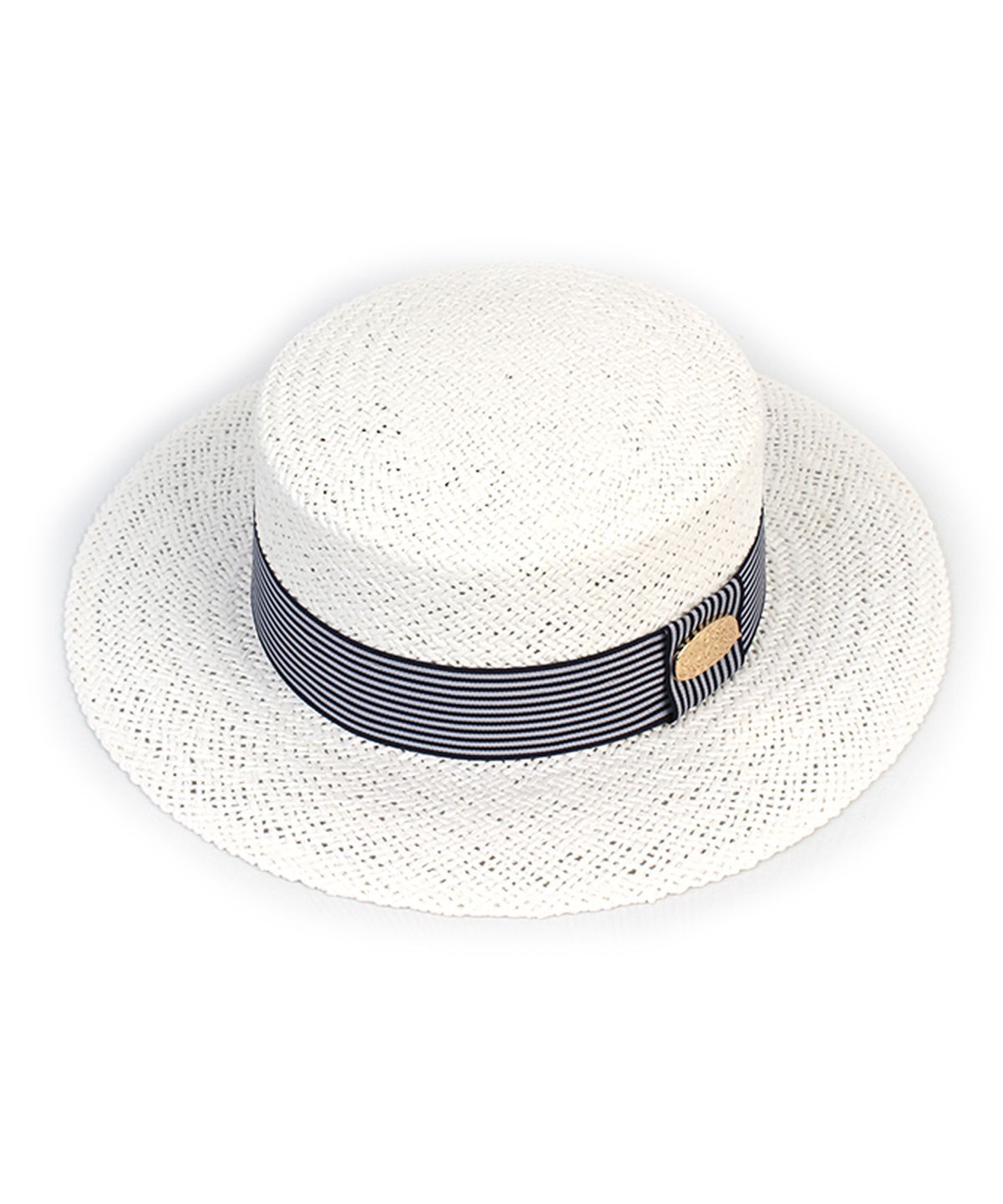 유니버셜 케미스트리(UNIVERSAL CHEMISTRY) Stripe Line White Panama Hat 파나마햇