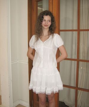 Alice frill blouse - Ivory