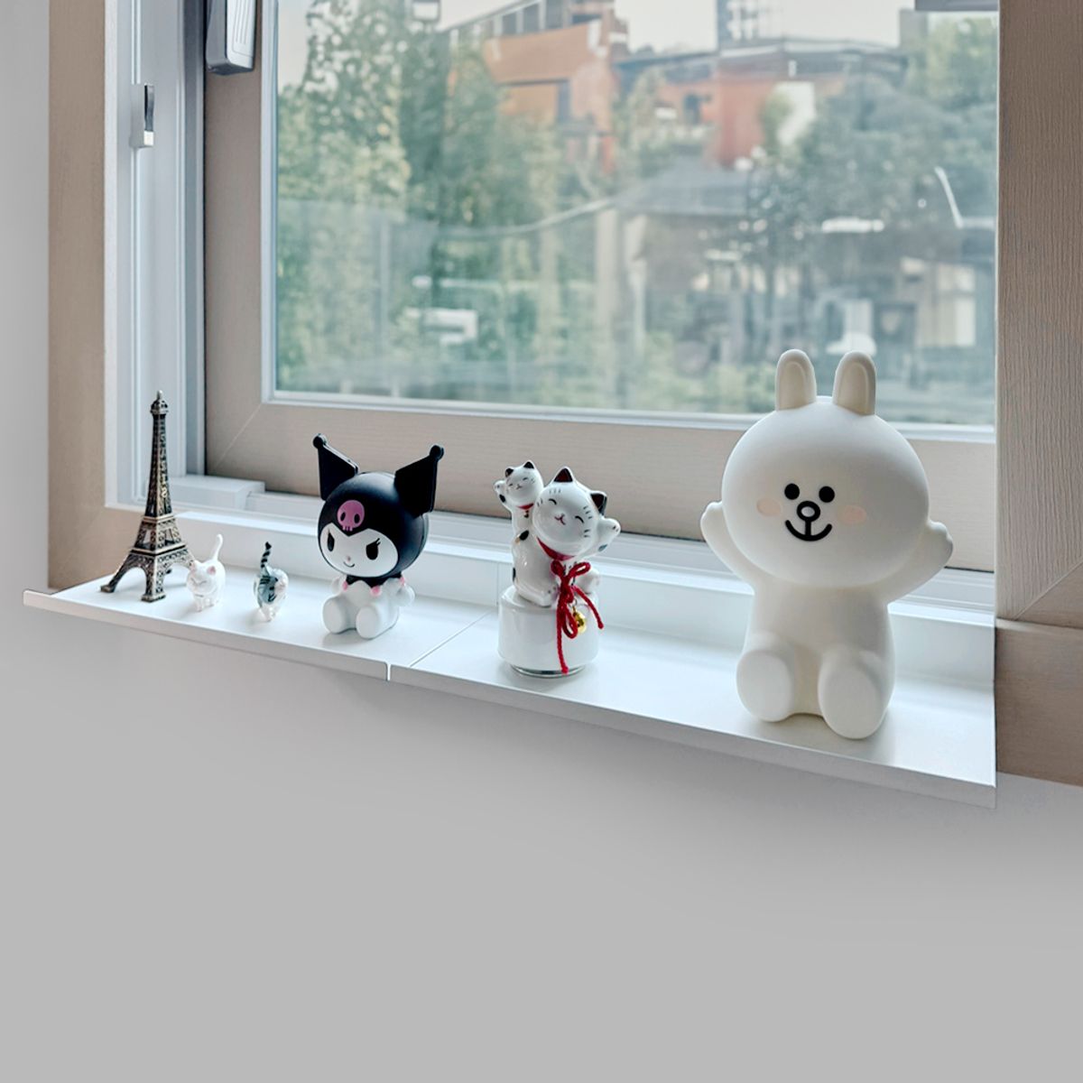 리본제이(REBORN.J) 다용도 철제 창틀 선반 2P세트 (+자석후크)