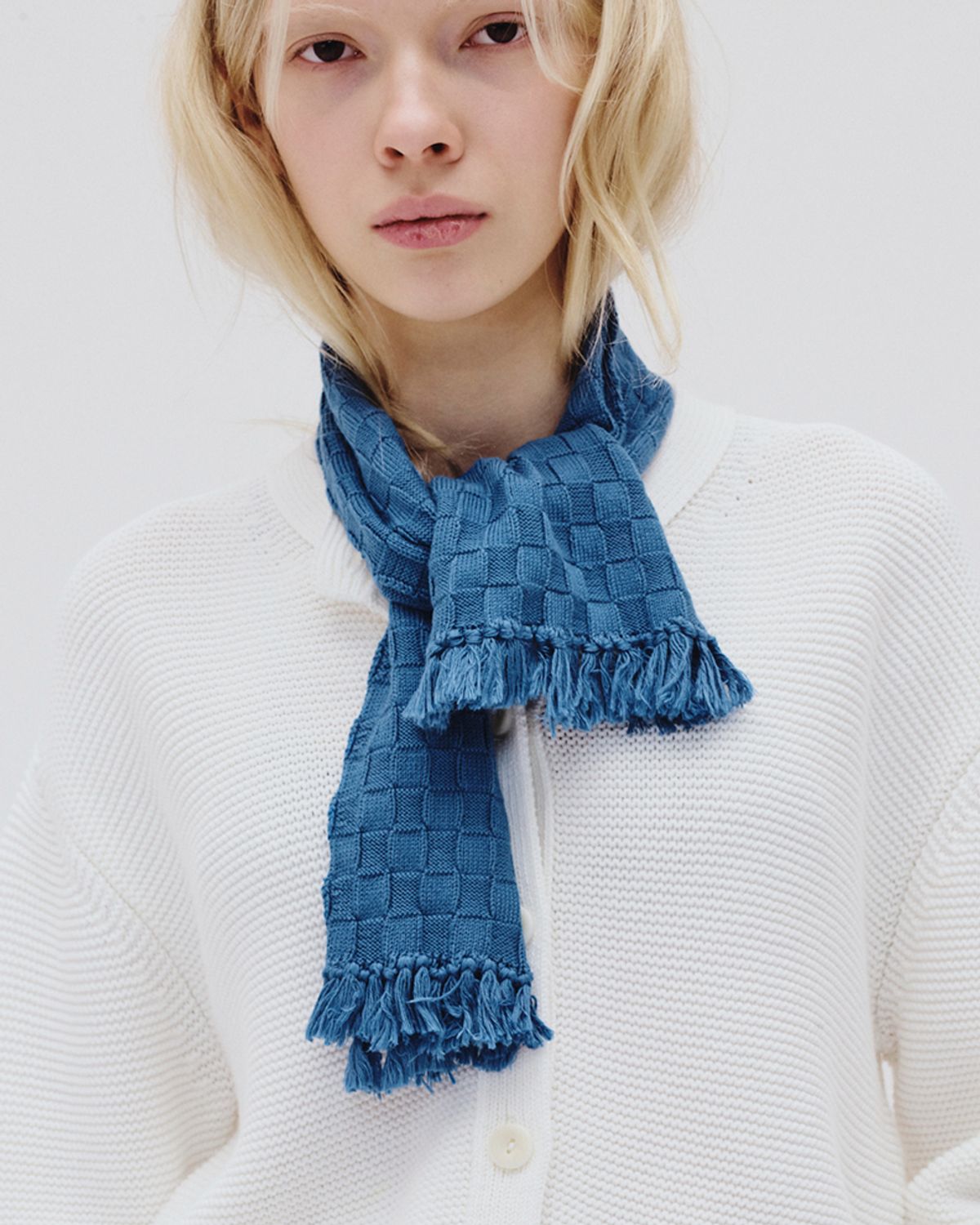 블루브릭(BLUEBRICK) Cotton tassel muffler (2colors)
