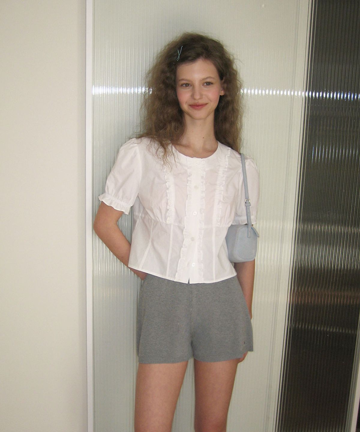 어패럴아카이브(APPAREL ARCHIVE) Once frill blouse - Ivory