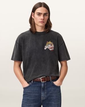 로크 크루 티셔츠 M054PE-162