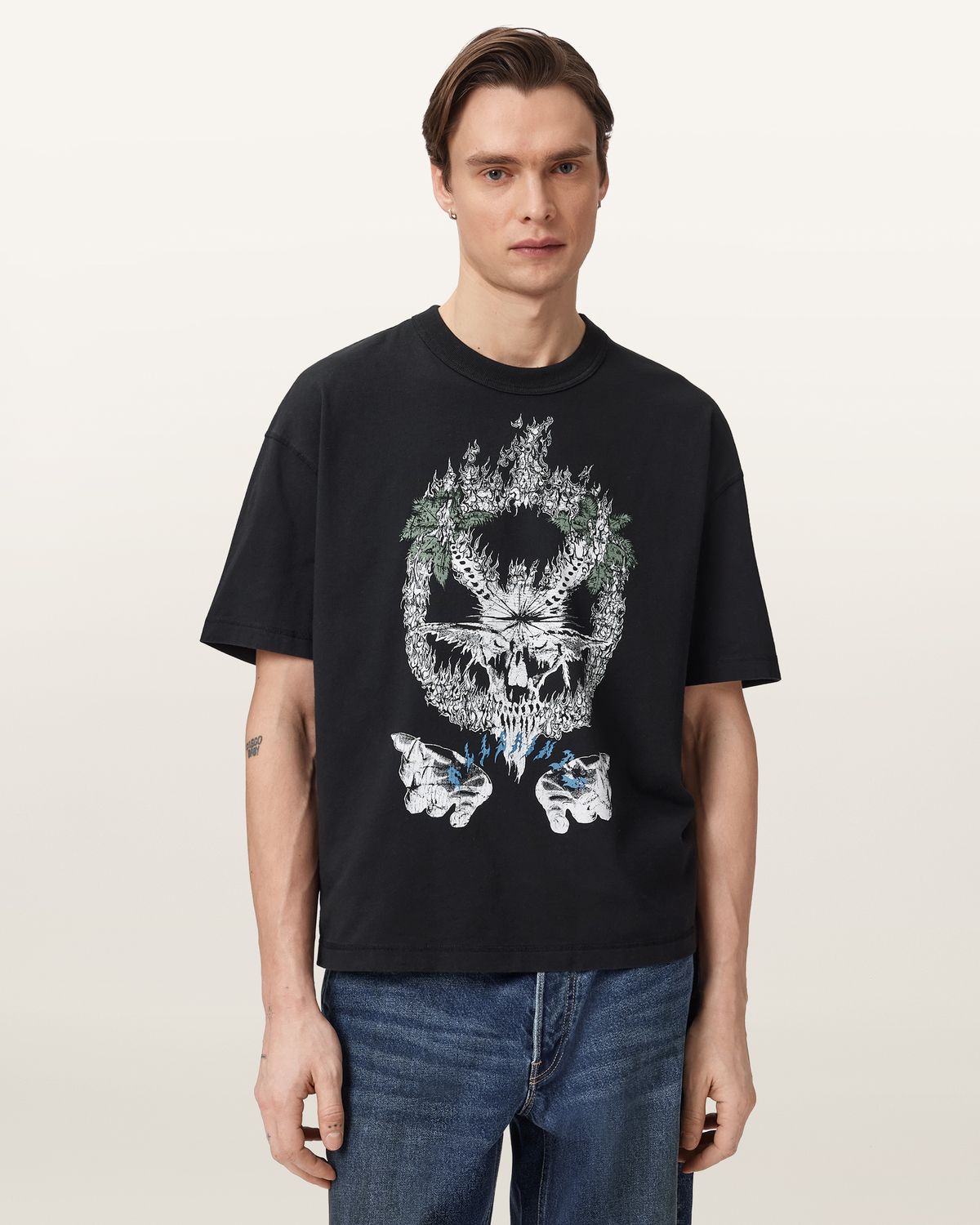 올세인츠(ALLSAINTS) 팜 리퍼 크루 티셔츠 M045PE-162