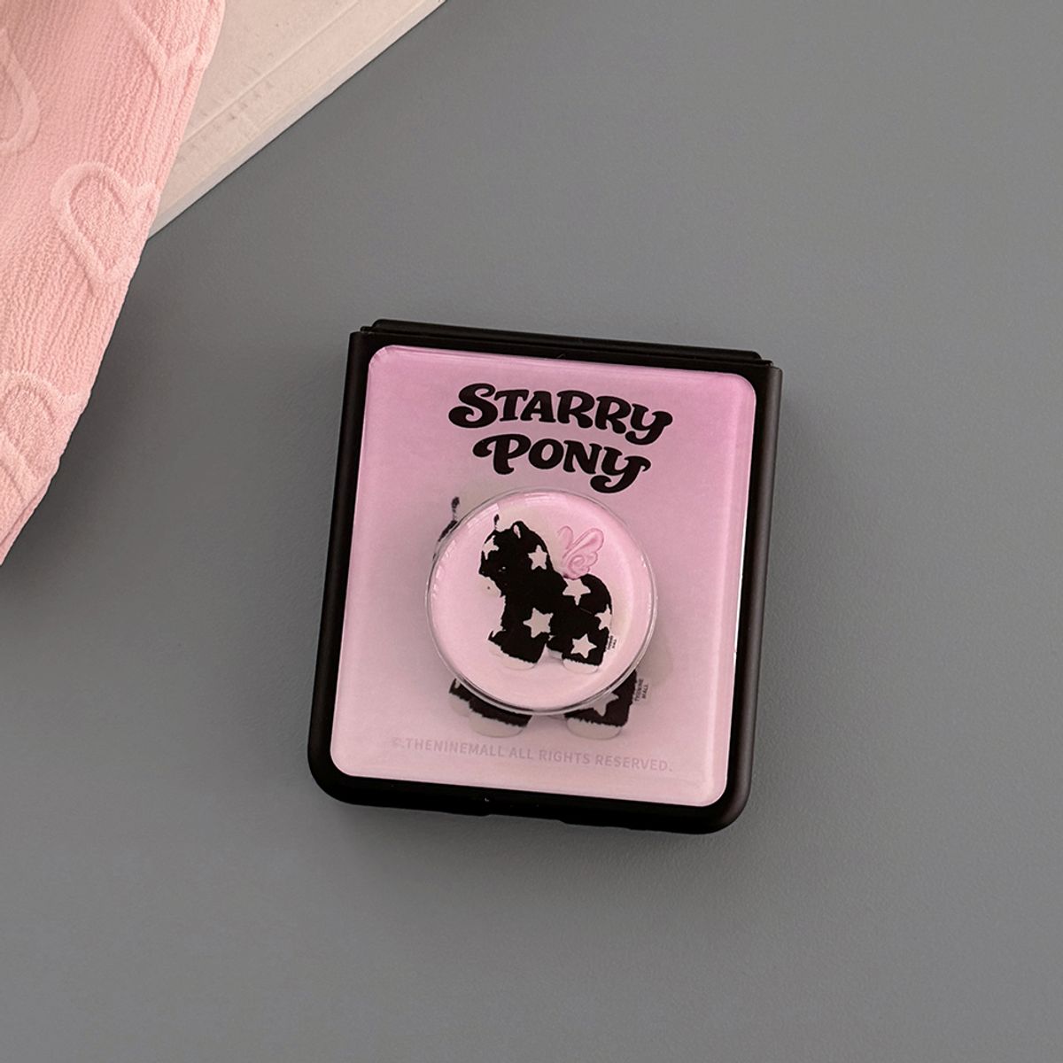 더나인몰(THE NINEMALL) starry pony Z플립 블랙 에폭시 범퍼케이스