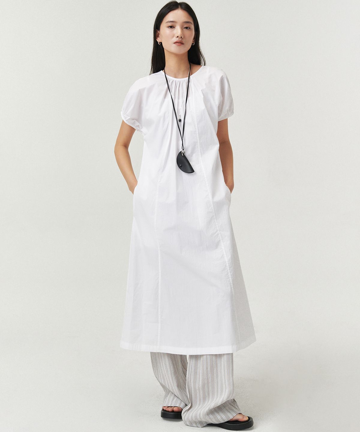 로브로브(LOVLOV) TWO-WAY SHIRRING DRESS