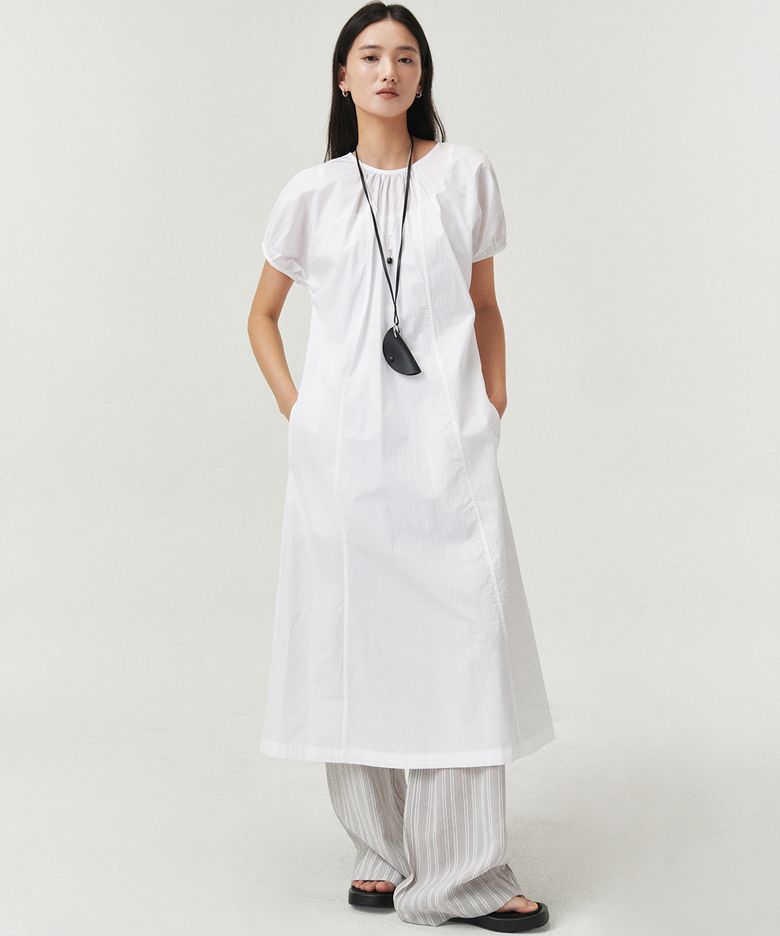 TWO-WAY SHIRRING DRESS