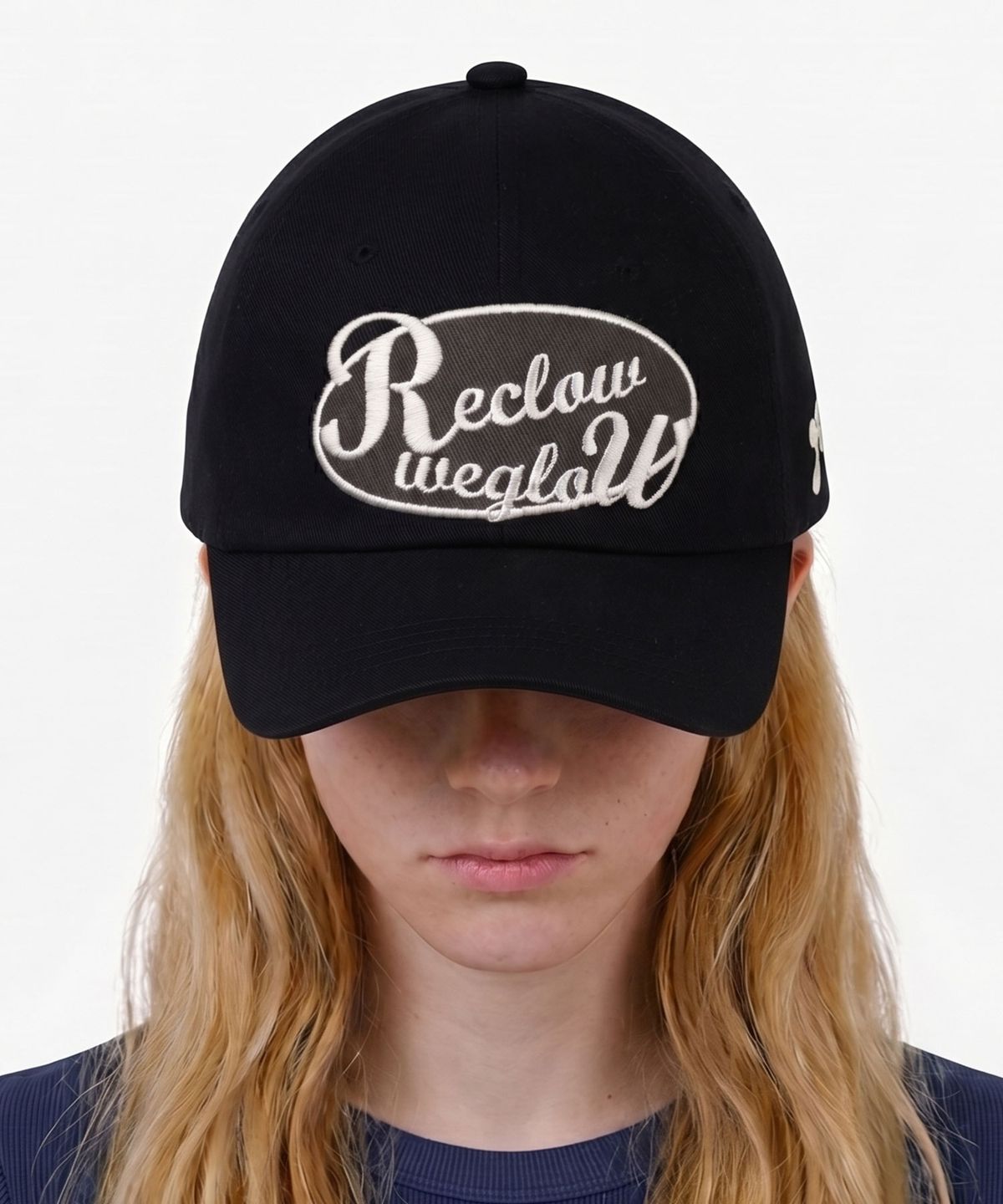리끌로우(RECLOW) RC GLOW 로고 볼캡 BLACK