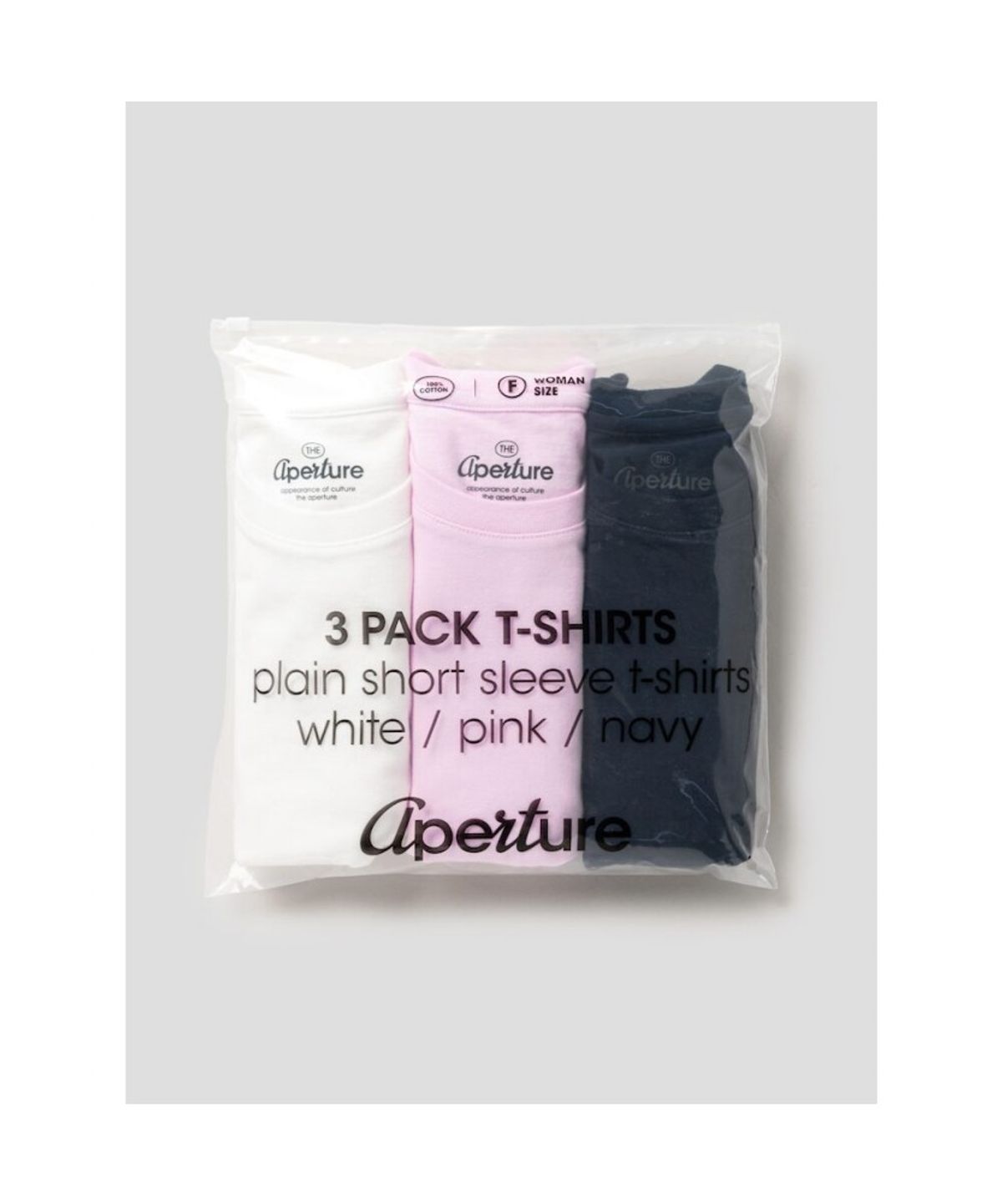 디애퍼처(THE APERTURE) Apeature 3pack Tshits  White (TA5742A011)