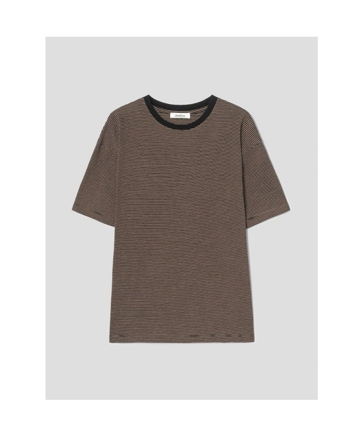 디애퍼처(THE APERTURE) Stripe Boxy TShirt  Yellow (TA5742A03E)