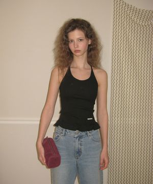 Bobo frill sleeveless - Black