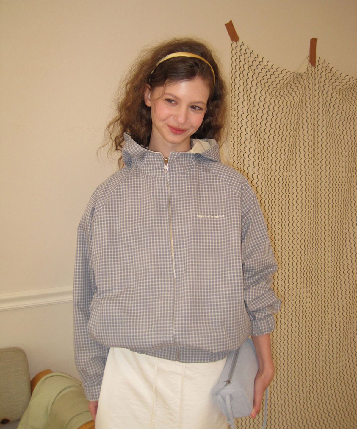 어패럴아카이브(APPAREL ARCHIVE) Dippy reversible hood jacket - Skyblue