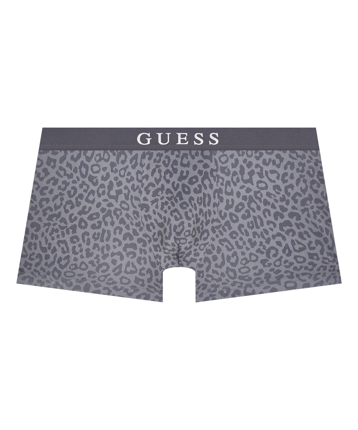 게스언더웨어(GUESS UNDERWEAR) 그레이 레오파드 드로즈 - 딥그레이