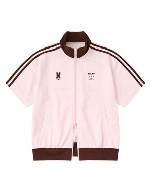 스포티 NY 반팔 트랙 탑 베이비핑크