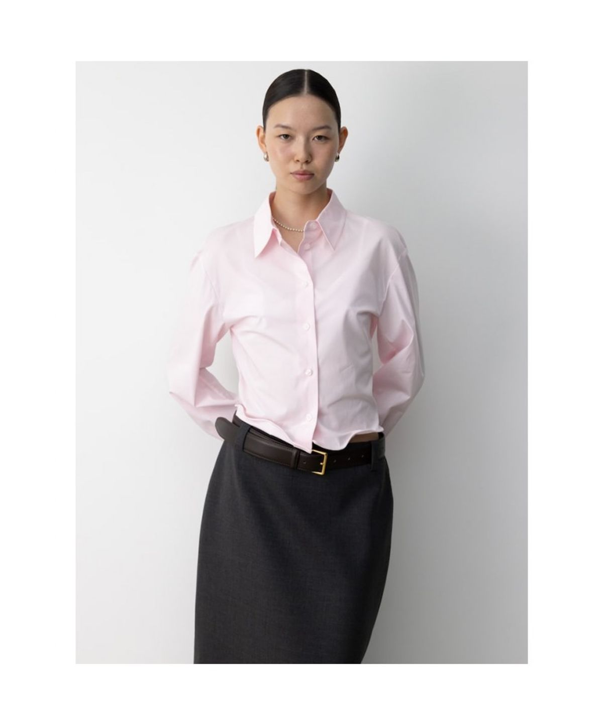 디애퍼처(THE APERTURE) Bianchi Shirt  Pink (TA5764A02X)