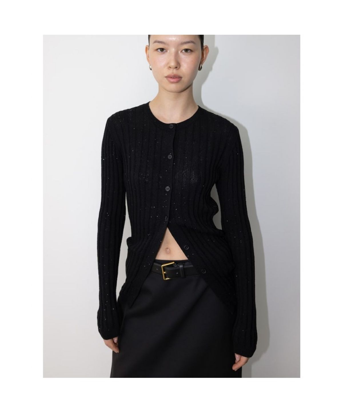 디애퍼처(THE APERTURE) Twinkle Cardigan  Black (TA575AA115)
