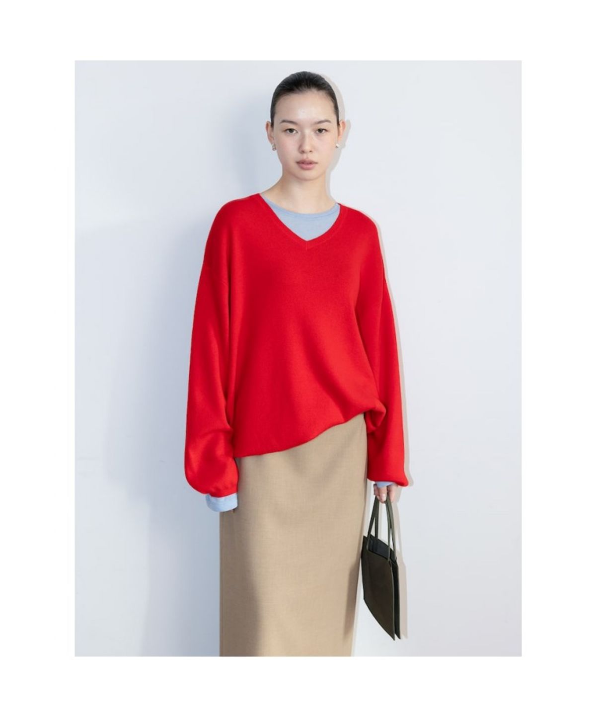 디애퍼처(THE APERTURE) Aperture Boxy Knit Top  Red (TA6251A046)