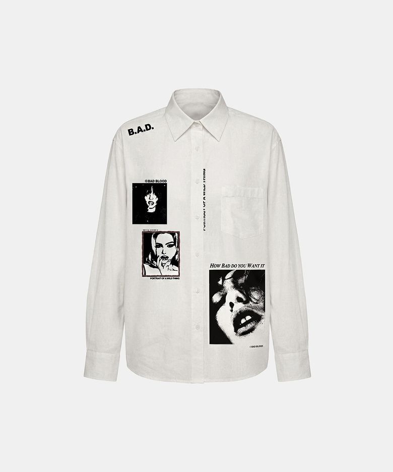 Portrait of a Wild Thing Shirt - White