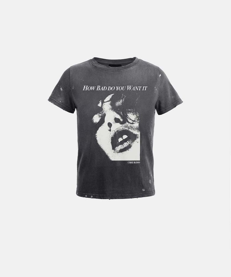Portrait of a Wild Thing Short Sleeve T-Shirt - Charcoal
