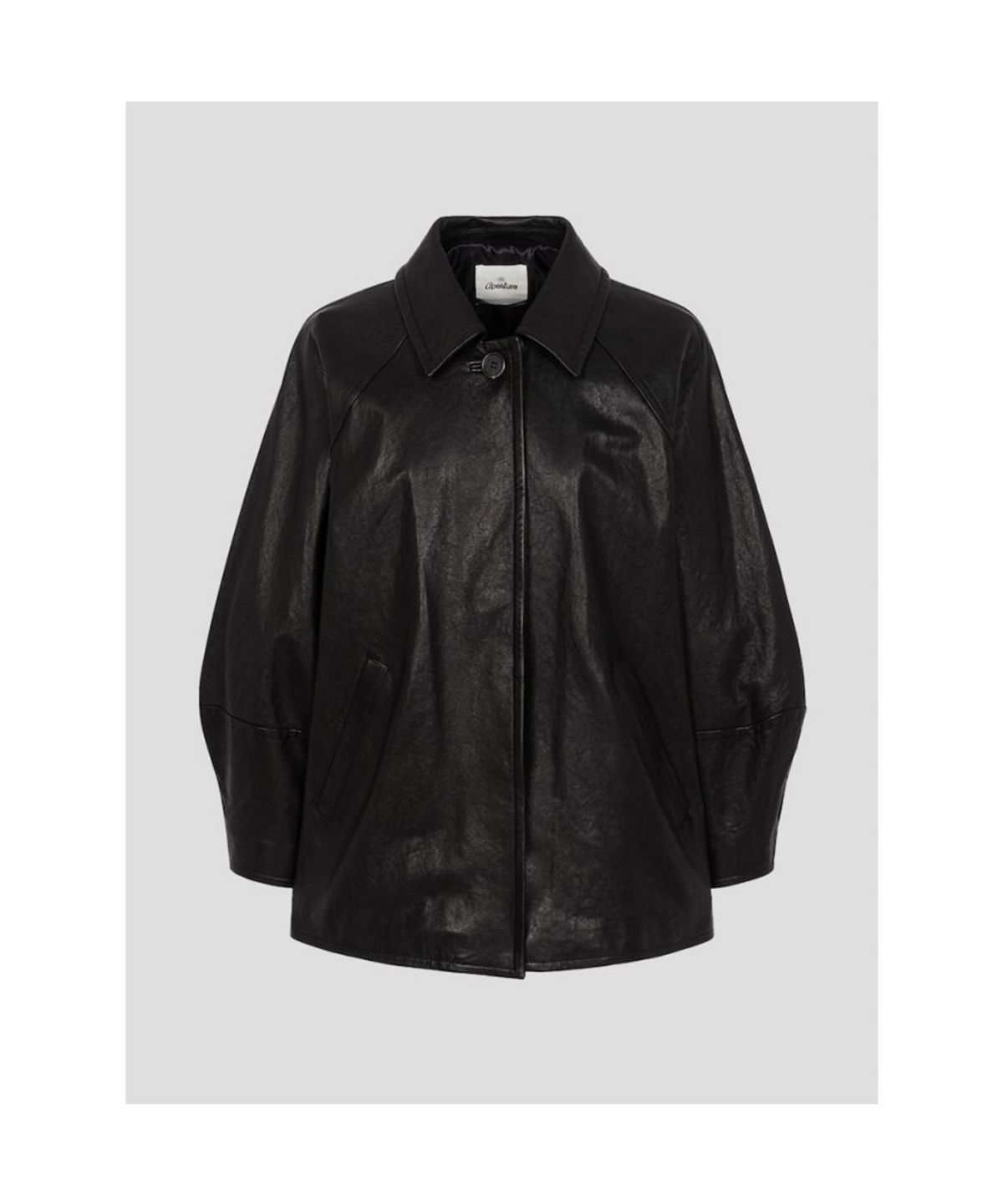 디애퍼처(THE APERTURE) Leather Barbour Jacket  Black (TA5711A105)