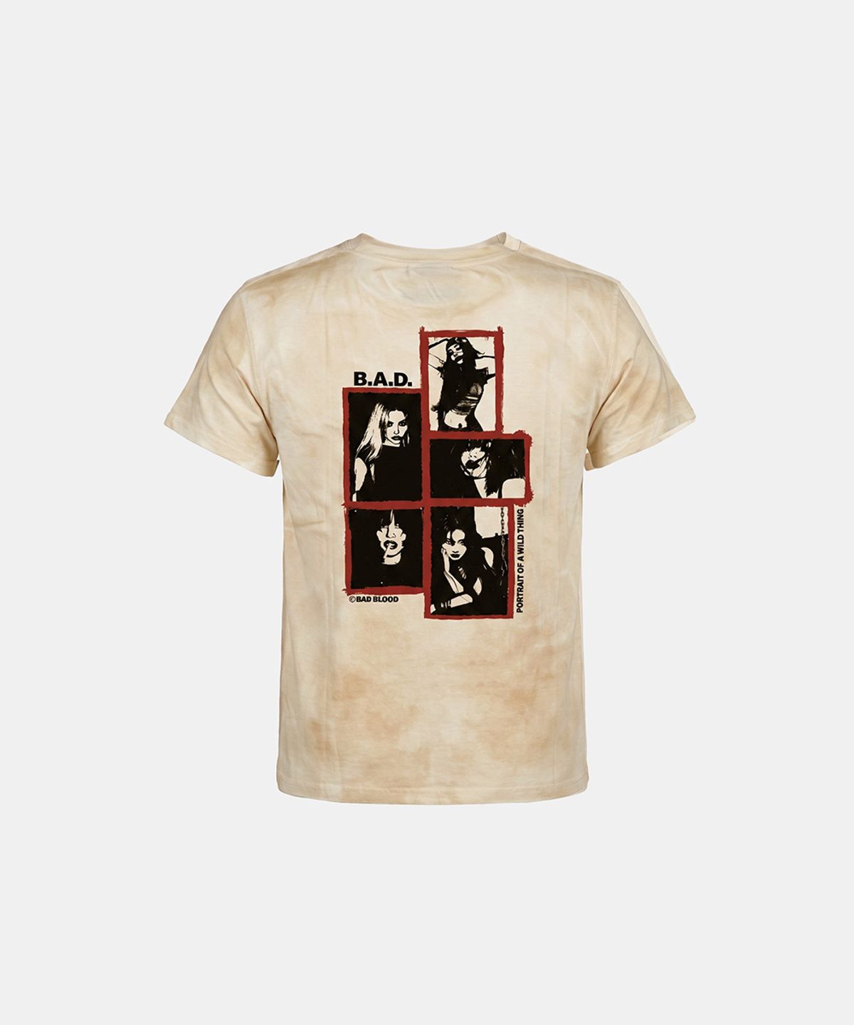 배드블러드(BADBLOOD) B.A.D. Frame Gals Short Sleeve T-Shirt - Cream