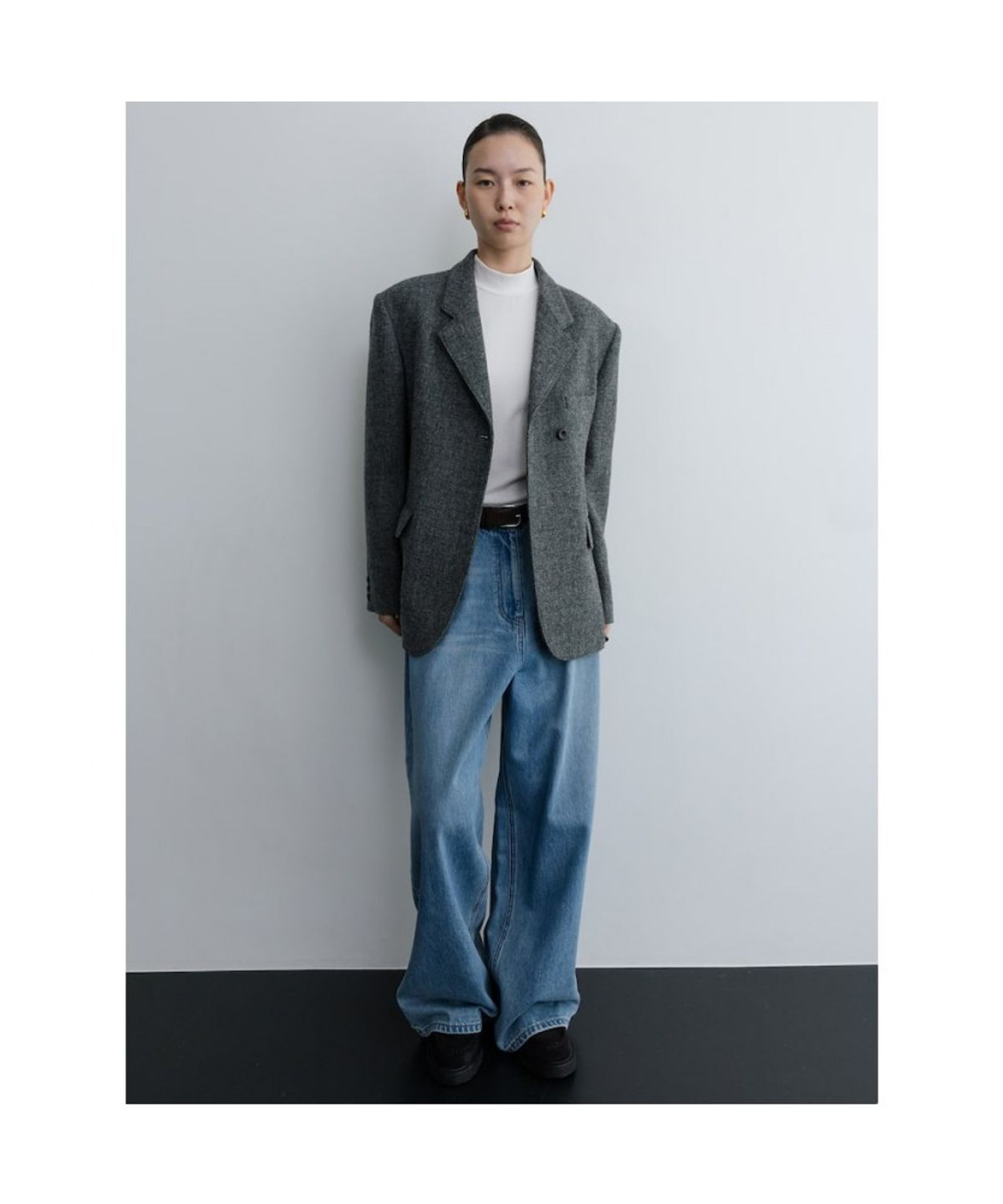 디애퍼처(THE APERTURE) Harris Grandfather Jacket  Grey (TA5X11A023)