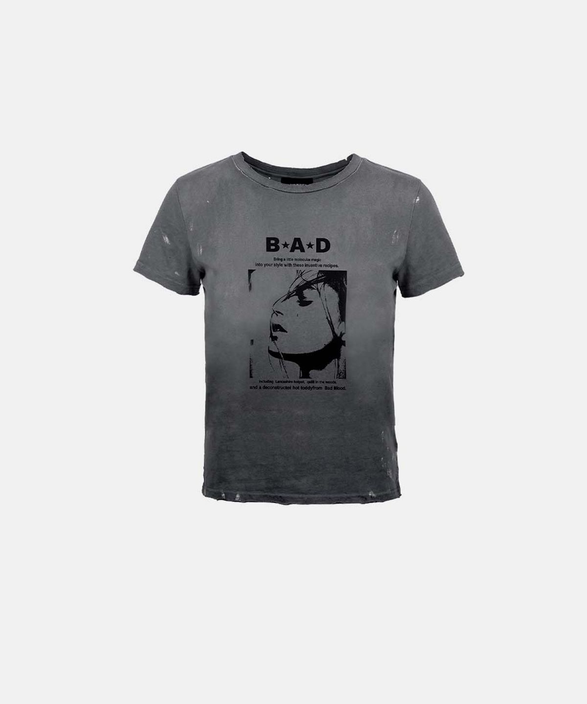 배드블러드(BADBLOOD) H.B.B. Short Sleeve T-Shirt – Charcoal