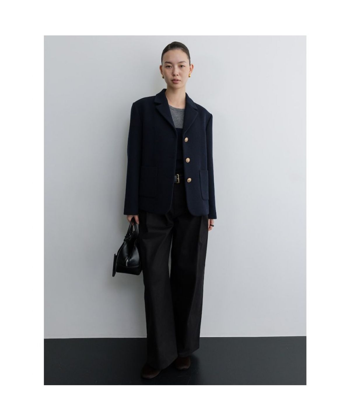 디애퍼처(THE APERTURE) Lovat Tweed Jacket  Navy (TA5X11A03R)