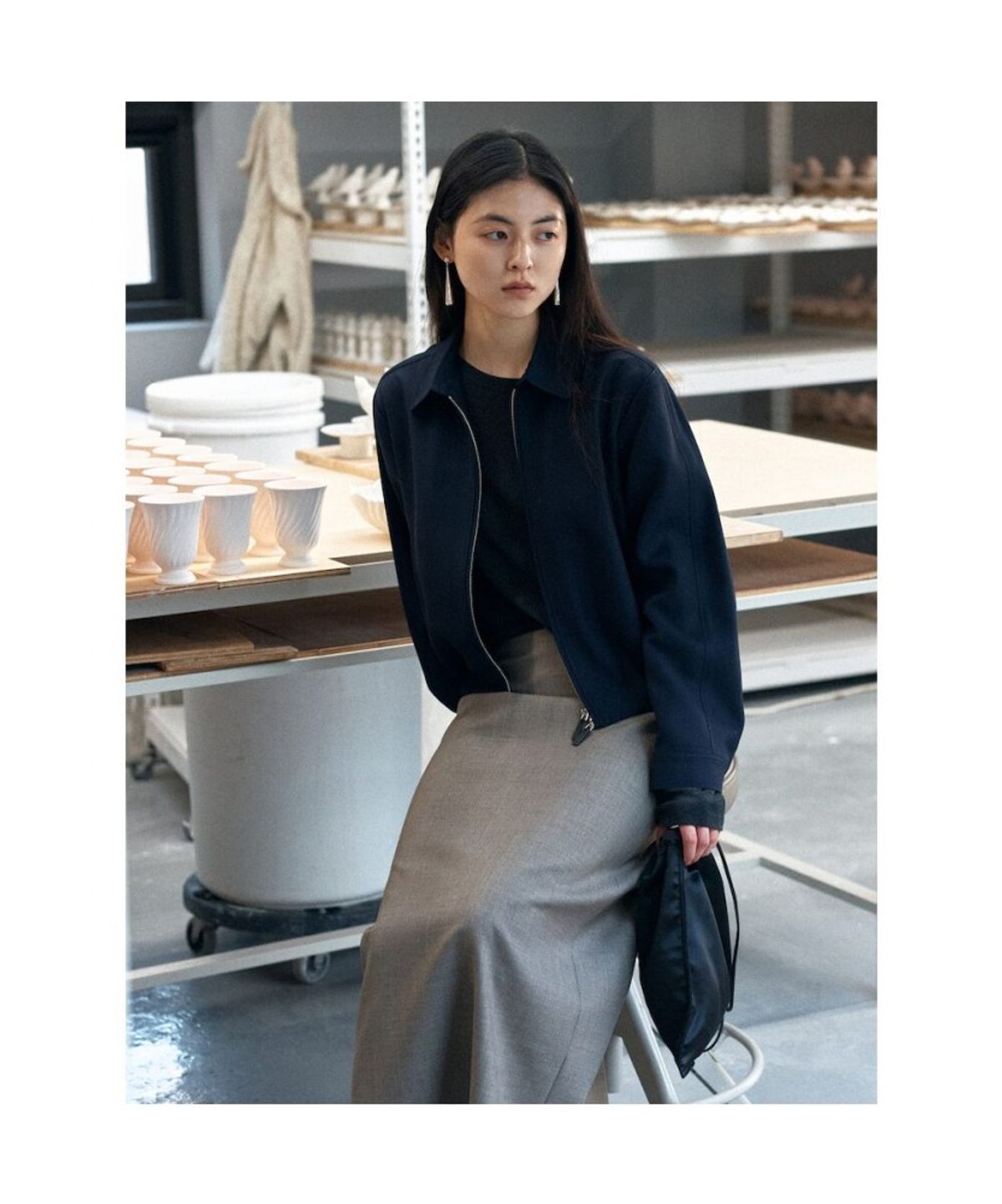 디애퍼처(THE APERTURE) FlapperSP Blouson  Navy (TA6211A05R)