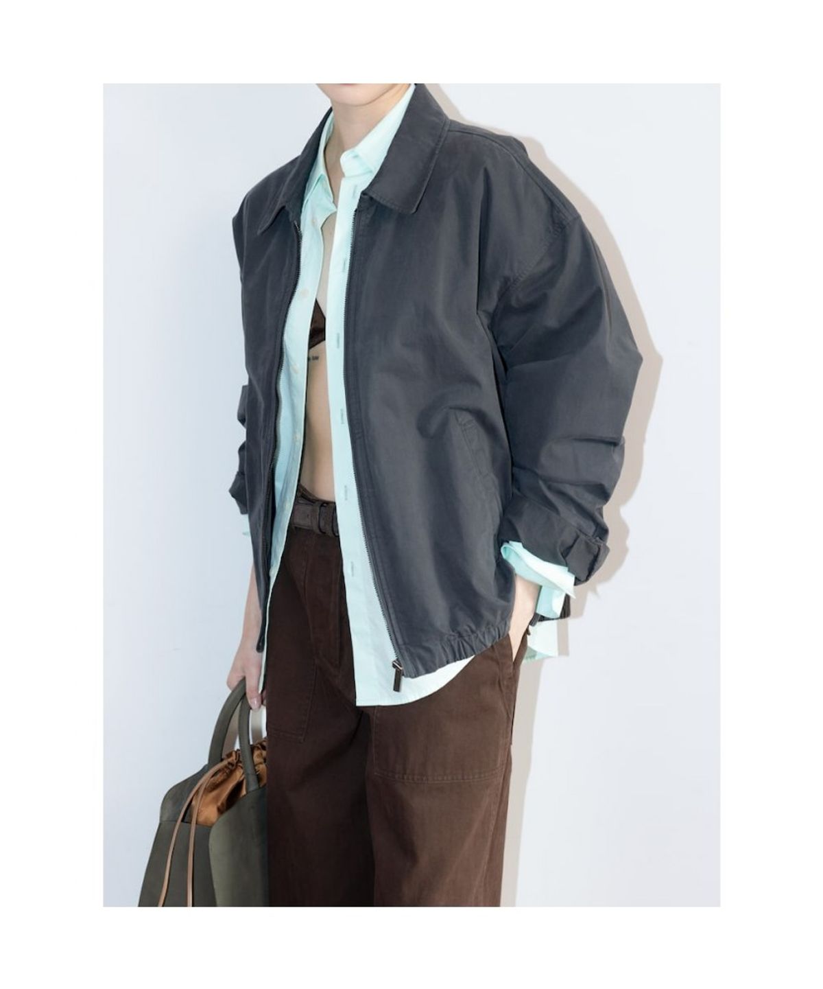 디애퍼처(THE APERTURE) FlapperHarper Blouson  Ash (TA6239A014)