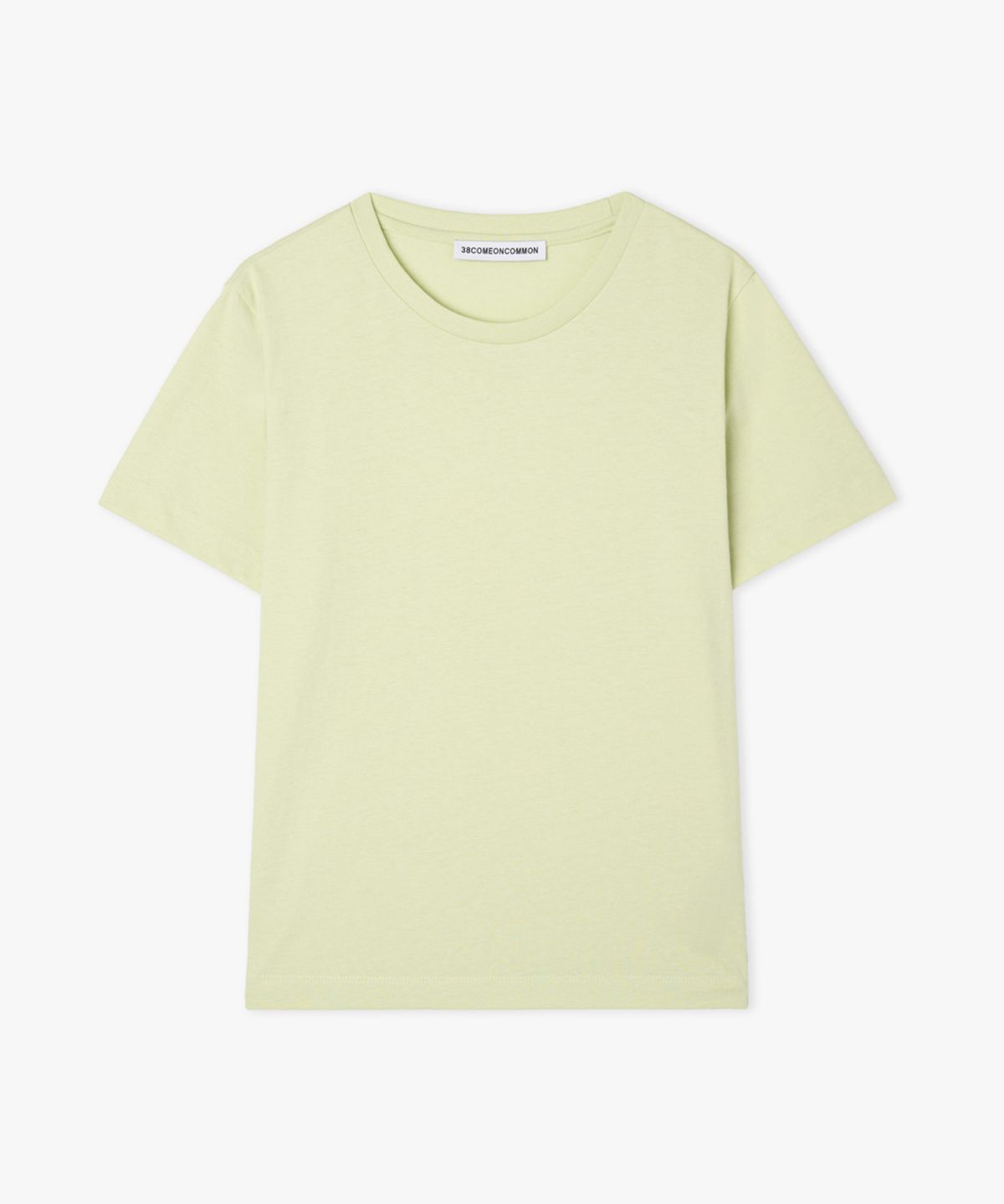 38컴온커먼(38COMEONCOMMON) Regular Cotton T-Shirt (Lime)