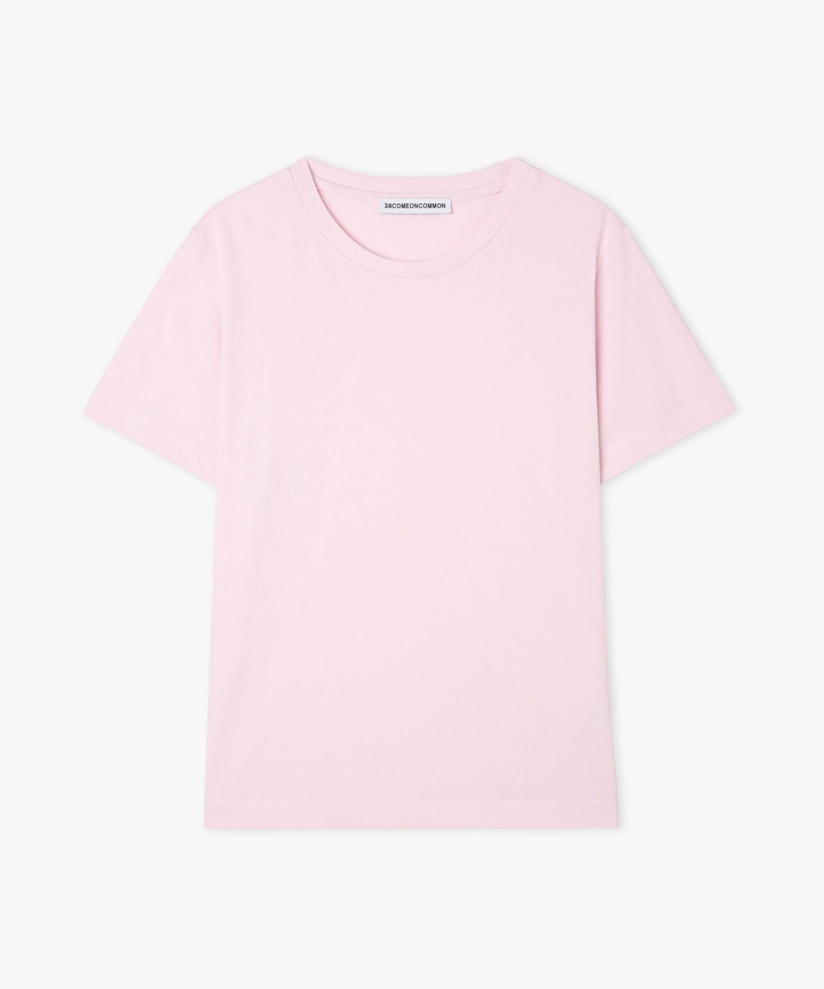 38컴온커먼(38COMEONCOMMON) Regular Cotton T-Shirt (Light Pink)