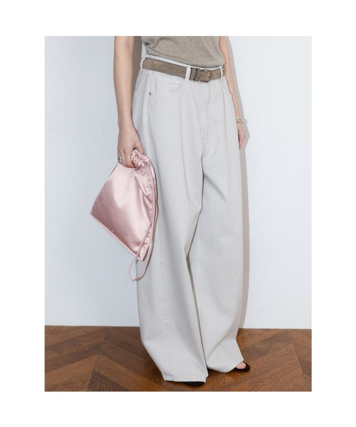 디애퍼처(THE APERTURE) Owen Boxy Denim Pants  Grey (TA6221A073)