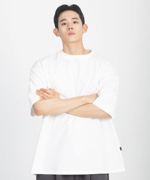 엑스트라 - 오버핏 헤비 웨이티드 박시 티셔츠 (WHITE)