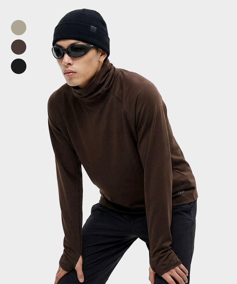 템프드라이 그리드 하이넥 롱슬리브 (3color)