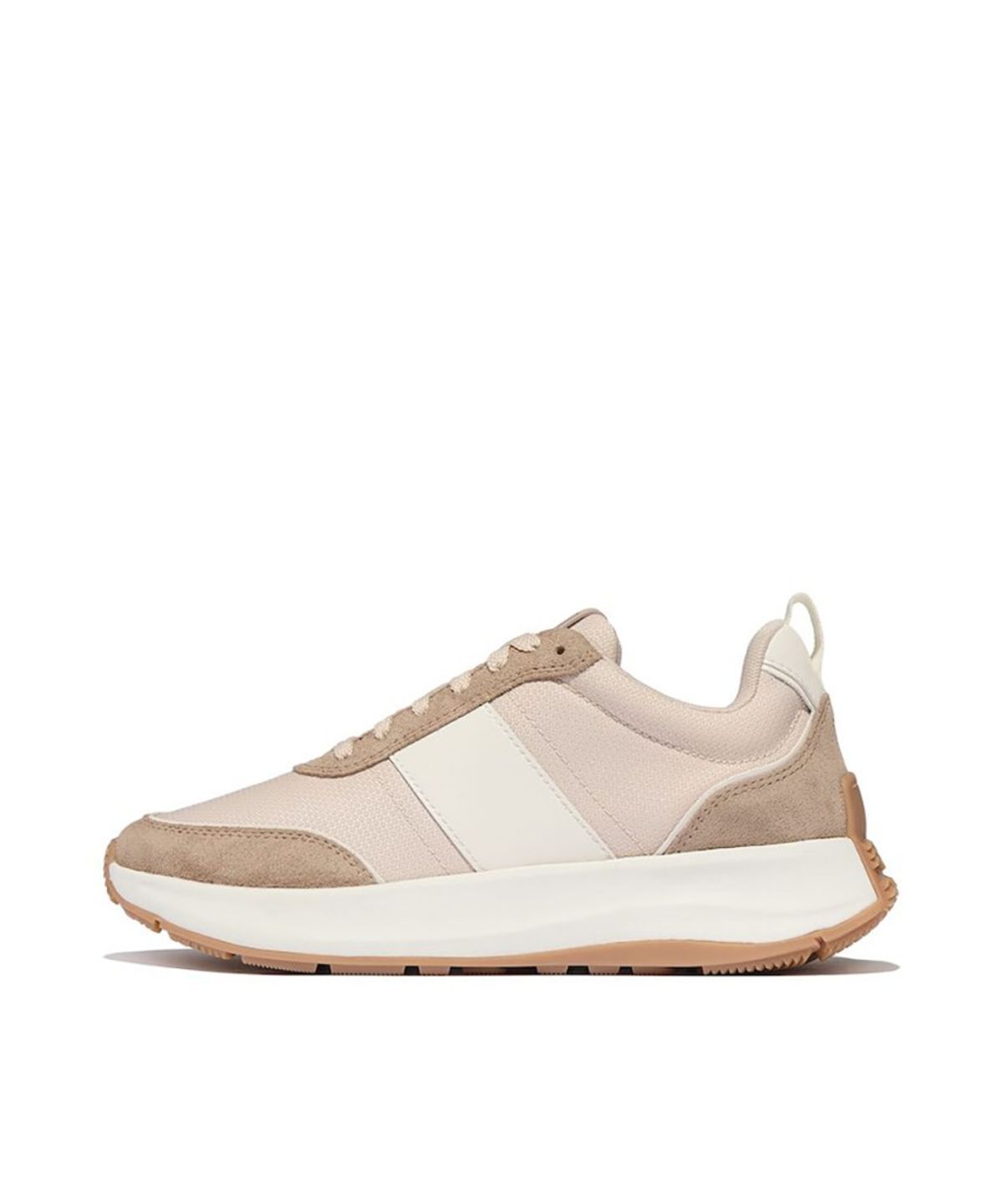 핏플랍(FITFLOP) [SSF EXCLUSIVE] [F-모드] 여성 스웨이드 믹스 플랫폼 스니커즈 - 클래식 베이지/크림 (FT59K2N02A)