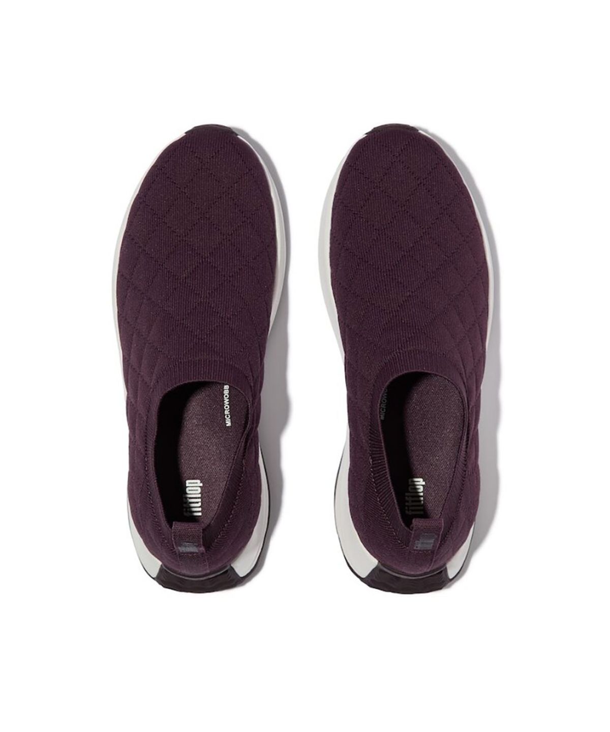 핏플랍(FITFLOP) [F-모드] 여성 퀼티드 니트 슬립온 - 플럼베리 (FT59K2N04Z)