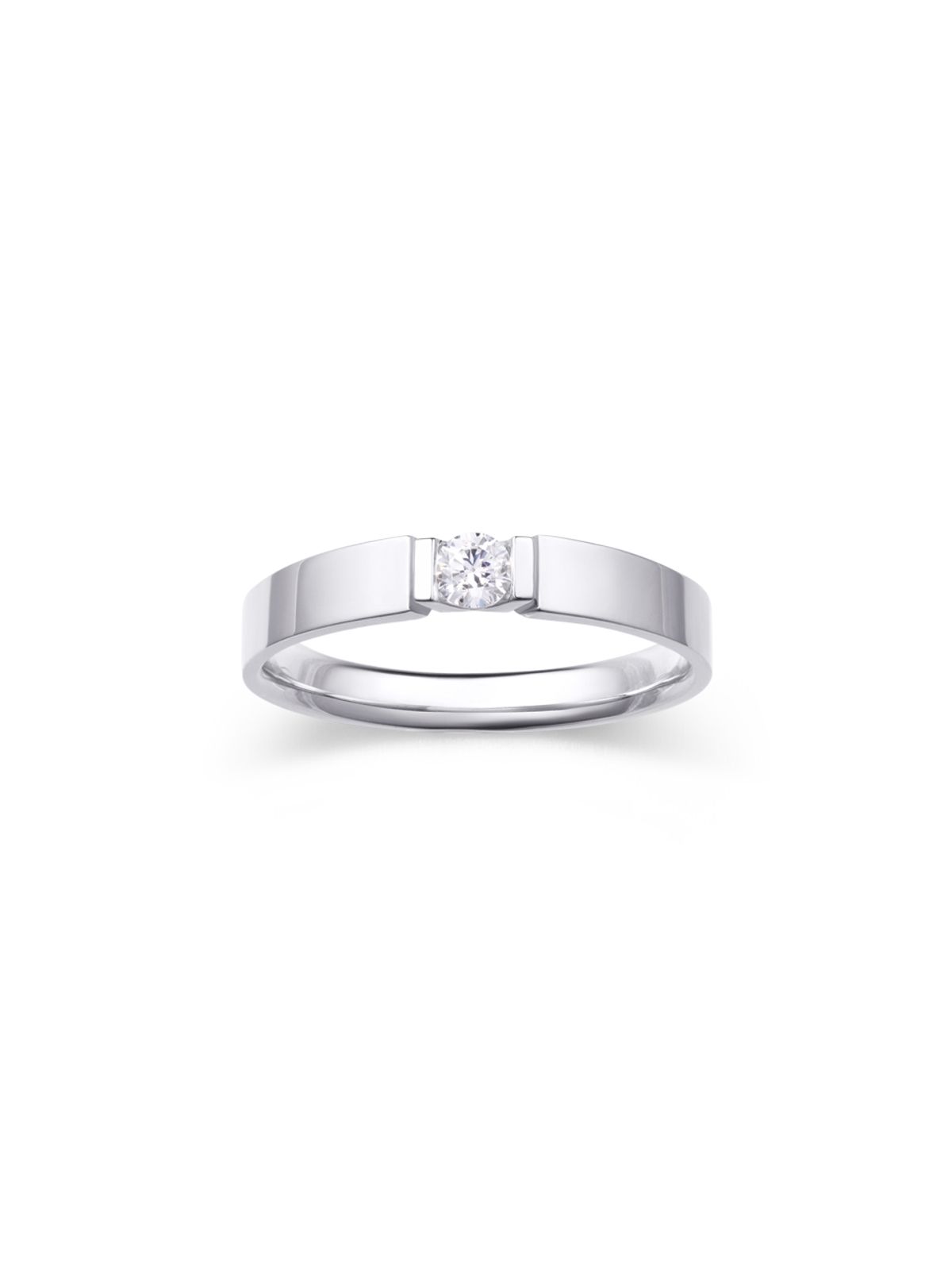 스톤헨지(STONEHENGE) WEDDING 14K 화이트골드 커플링 SA26A77M
