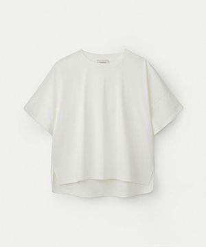 Embroidery Oversized Crop T Shirts_White