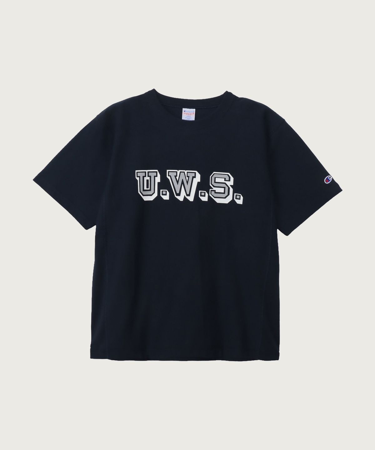 챔피온(CHAMPION) 리버스위브 시티 그래픽 반팔 티셔츠 Navy